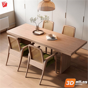Dining Table Set Skp Files